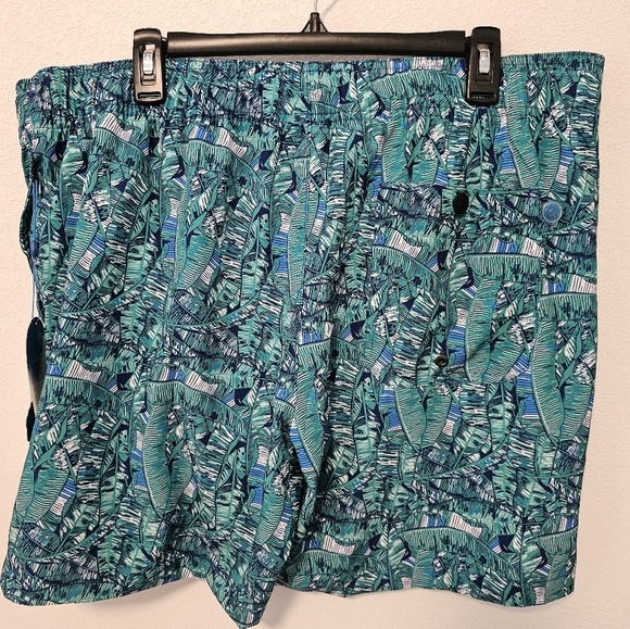 Mr. Swim Palms Blue Swim Trunks Men's Big & Tall Size XXL NWT - Picture 7 of 11